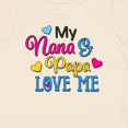 thumbnail image 4 of Inktastic My Nana and Papa Love Me with Hearts Boys or Girls Baby T-Shirt, 4 of 5