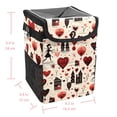 thumbnail image 5 of LOVE Mini Trash Can Car Trash Can Trash Can for Car: Foldable, with Lid, Leak-Proof, Hanging Storage Bag, 5 of 6