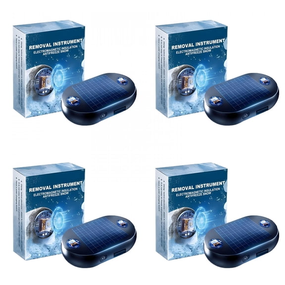 CURYMAY 4pc Antifreeze Electromagnetic Car Snow Removal ,Portable Microwave Deicing Instrument
