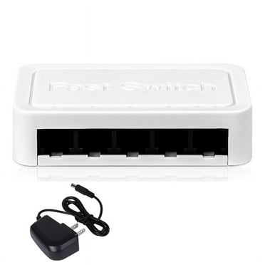1000Mbps Mini Gigabit Network Switch 5-Port Ethernet Switch Internet Splitter Plug and Play RJ45 Hub US-Plug