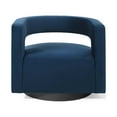thumbnail image 5 of Spin Cutaway Performance Velvet Swivel Armchair Midnight Blue, 5 of 8