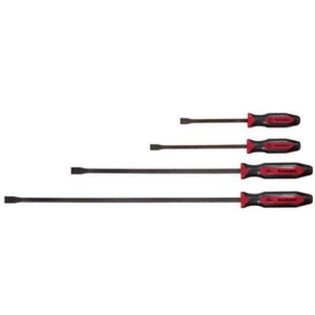 Mayhew Tools MAY-14065 Red Dominator Curved Pry Bar Set - 4 Piece