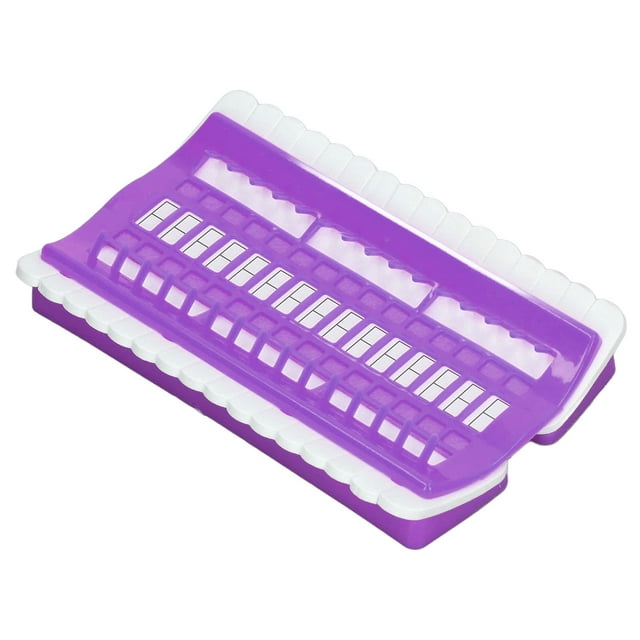 Étagère pour Fil à Broder, Organisateur de Fils Réutilisable Pratique 30 Positions pour Maison Violet