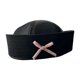 thumbnail image 4 of Sombrero de marinero, elegante accesorio de disfraz para fiestas y representaciones teatrales. Negro, 4 of 8