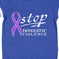 thumbnail image 4 of Inktastic Stop Domestic Violence-purple Ribbon Boys or Girls Baby Bodysuit, 4 of 5