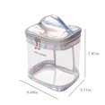 thumbnail image 3 of Cosmetic Bag, Portable Clear Toiletry Case Makeup Bag Carry On Transparent PVC Pouch Handbag Storage Organizer with Handle Strap for Women Men Trip Travel Accessories, 3 of 6