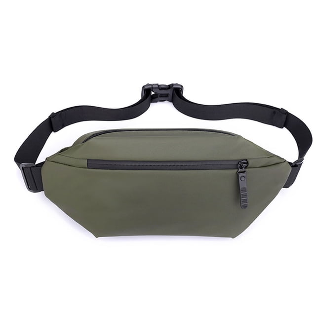Nuevo bolso de ocio al aire libre: bandolera de un solo hombro para hombre, bolso de tela de nailon impermeable, color verde