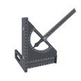 thumbnail image 2 of yotijay Carpentry Measuring Layout Tool Drawing Scribing Gauge Triangle Ruler Square Gray, 2 of 9