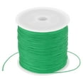 thumbnail image 1 of Unique Bargains 0.8mm x 109 Yard Nylon Satin Cord 0.8mm Beading String Braided Rope, Green, 1 of 6
