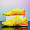 thumbnail image 3 of Zapatos de fútbol para hombre, zapatos de fútbol transpirables para entrenamiento interior, picos largos de fútbol sala, tacos deportivos ultraligeros antideslizantes para exteriores, hierba, 3 of 5