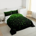 thumbnail image 3 of Castle Fairy Pixelated Miners Twin Comforter Sets,Futuristic Cubes Bedding Set, 3 of 8