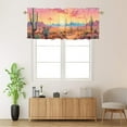 thumbnail image 2 of Cactus Window Curtain Valances Tropical Succulent Plant Floral Desert Mountain Boho Rod Pocket Valances for Bedroom Living Room Dining Room 54 by 18 in, 1 Panel, 2 of 6
