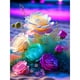 thumbnail image 1 of (B6458) Resina Serie Flores Y Plantas Rosa Cristal Junto Al Mar 30x40CM, 1 of 9