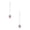 B, variant on 2Pcs 19.68" Tiny Iron Cottage Hanging Ornament, Miniature House Pendant Accent, Elegant Wooden Craft Wall or Window Display Decor for Balconies, Railings, Patio, Garden, Porch, Entryway