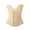 Beige, variant on Breatable Waist Trainer for Women Tummy Control Bustier Tops Athletic Casual Underbust Boned Corset High Compression Postpartum Shapewear with Back Hooks Black M