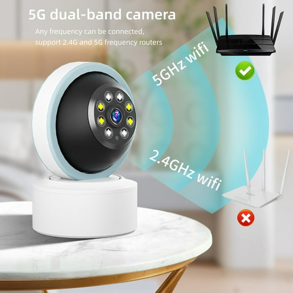 AZXY Wireless Security Camera,Smart Security Cameras,1080p Hd Wifi Indoor Security Cameras,Mini Hidden Smart Pet Monitors for Home,360 Camera