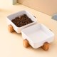 thumbnail image 4 of Cuenco de cerámica para perros y gatos con soporte de madera, juego de cuencos de agua y comida antideslizantes para gatos y perros, 4 of 5