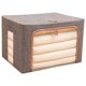 thumbnail image 1 of Fiudx Caja de Almacenamiento Plegable, Estructura de Acero Transparente, Tela de Lino y Algodón Resistente a La Humedad, Gran Capacidad, Cremallera Resistente, Versátil para Dormitorio, Armario, 40 X, 1 of 2