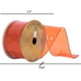 thumbnail image 3 of Vickerman 2.5" x 10 Yards Tangerine Transparent PVC Christmas Ribbon, 3 of 3