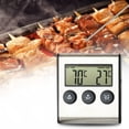 thumbnail image 1 of Kitchen Food Cook Baking Grilling Meat BBQ Timer Probe Digital Oven Thermometer, 1 of 8