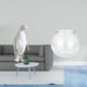 thumbnail image 2 of Figura De Pingüino De Resina, Estatua De Animal Y Pecera Pequeña Transparente, Jarrón Redondo Para Acuario, Adorno Decorativo Para Oficina, Mesa, Hogar, Dormitorio, Bar, Inauguración De La, 2 of 8