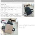 thumbnail image 5 of Rawiri Katech Mochila Bolso de Hombro para Mujer Mochila Escolar Informal Impermeable Mochila pequeña para Mujer Mochilas Escolares para niñas Bolso con Bola de Pompón, Negro, 18 cm x 24 cm x 9 cm (L, 5 of 5