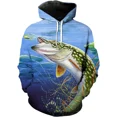thumbnail image 3 of Sudadera con capucha para hombre, diseño de peces, estampado 3D, para amantes de la pesca, informal, de manga larga, ropa deportiva de gran tamaño, 6XL, 3 of 5