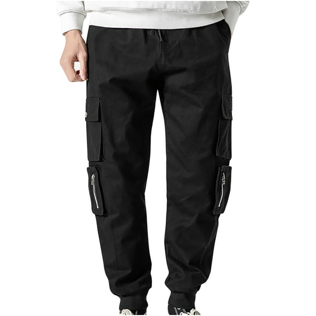 Black Man Work Cargo Lounge Trousers Pants for Man Loose Fit Straight Leg Plain Long Leg Fall Summer 2025 Soft Comfy Clothes Country Concert Y2K XXX5XL