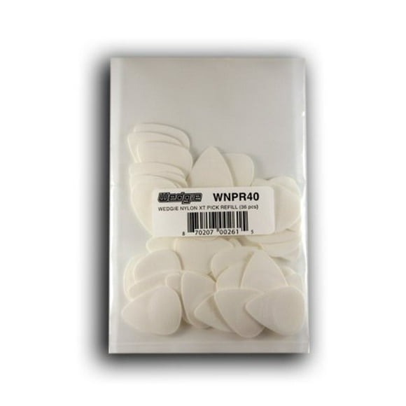 Wedgie Wnpr40 0.40Mm Wedgie Nylon Pick Refill , 36 Pieces, White