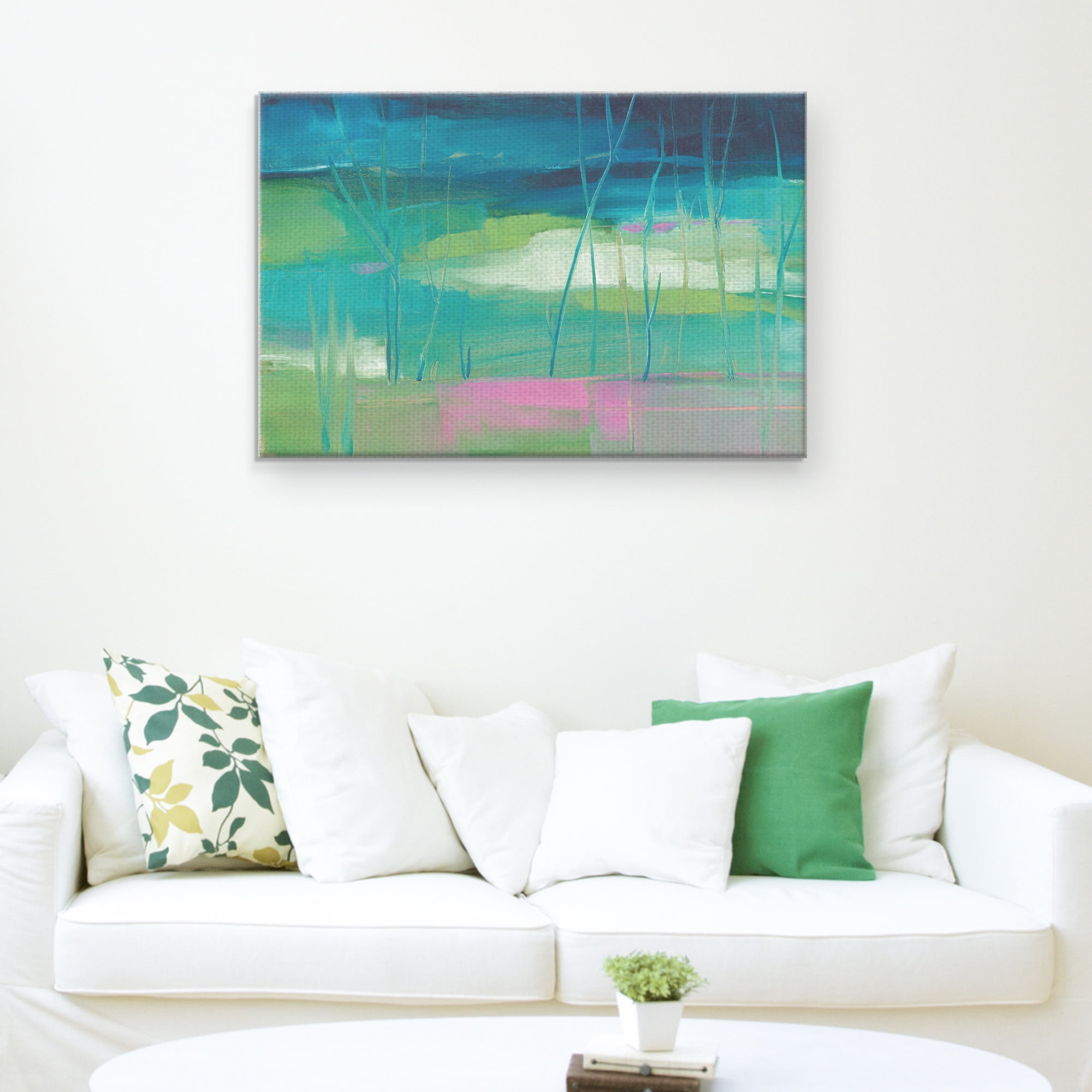 Masterpiece Art Gallery Lily Pond By Michelle Abrams Canvas Art Print 24" x 36"