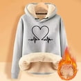 thumbnail image 2 of Hoodies for Women Dare Sweatshirt Christmas Scrub Tops Women Light Sweatshirt Fall Sweaters Lined Zip up Women's Hoodies plus Size Ladies Medium Sweat Tops Womens Quilt Pullover Light Gray XL, 2 of 3