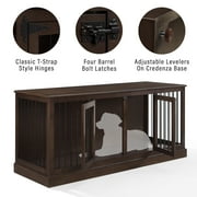 Crosley Furniture Winslow Medium Credenza Dog Crate Kennel for Pets