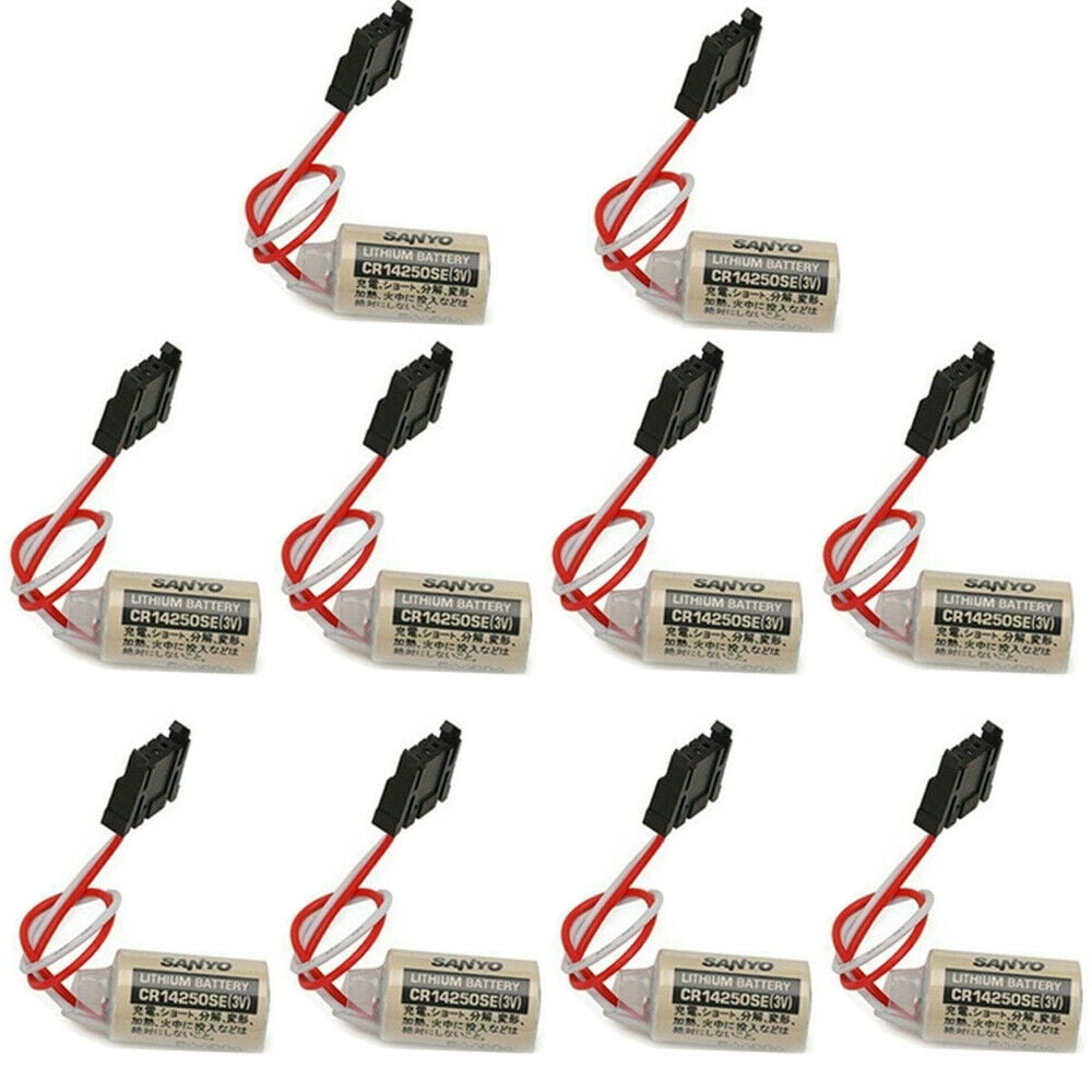 DSONE 10Pcs 1800mAh CR14250SE 3V 1/2AA Replacement FDK PLC Battery 1747 ...
