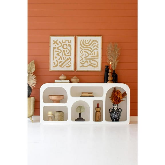 Kalalou Inc White Wood Console Table