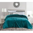thumbnail image 2 of Chezmoi Collection Flannel Fleece Microplush Blanket - Super Soft Cozy Lightweight Bed Blanket, 2 of 3