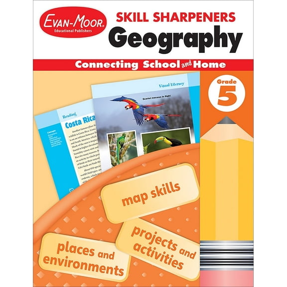 Evan-Moor Skill Sharpeners: Geography, Grade 5 Workbook
