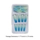 thumbnail image 5 of Vogacara 1 Juego de prensa de punta francesa en las uñas brillo degradado puntas artificiales extralargas cubierta completa Kit de manicura de Type3 NO3, 5 of 6