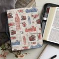 thumbnail image 6 of HELLHERO British Flag Newspaper Design Book Holder Organizer Zipper for Prayer Christian Prayer Church, PU Leather Zippered Handle Bible Cover, 6 of 12