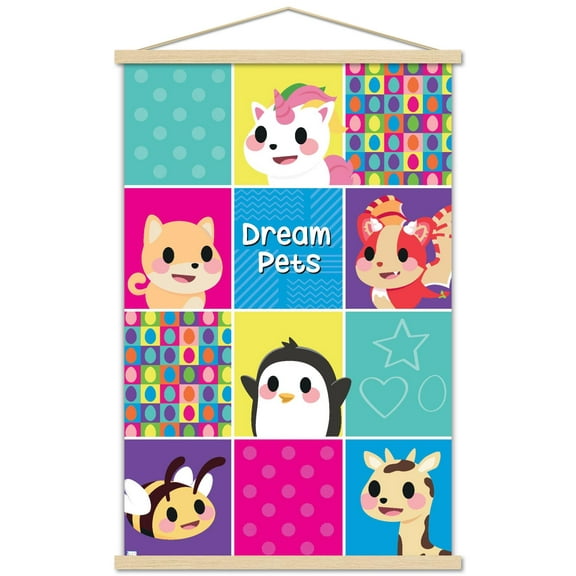 Adopt Me! - Panels Wall Poster with Magnetic Frame, 22.375" x 34"