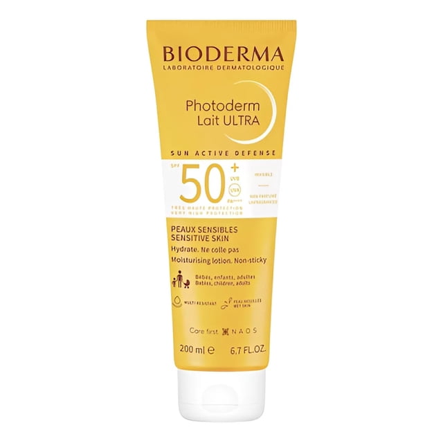 Bioderma | Photoderm Lait Ultra SPF 50+ 200ml | Protección solar reforzada para toda la familia
