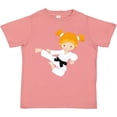 thumbnail image 3 of Inktastic Karate Girl, Cute Girl, Black Belt, Orange Hair Girls Toddler T-Shirt, 3 of 5