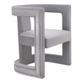 thumbnail image 1 of Chaise en Velours Gris Ada, 1 of 6