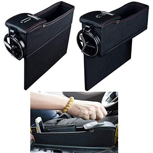 passenger Side Pocket Organizer Car Seat Filler Gap Space Storage Box Bottle Cup Holder Coin Collector 