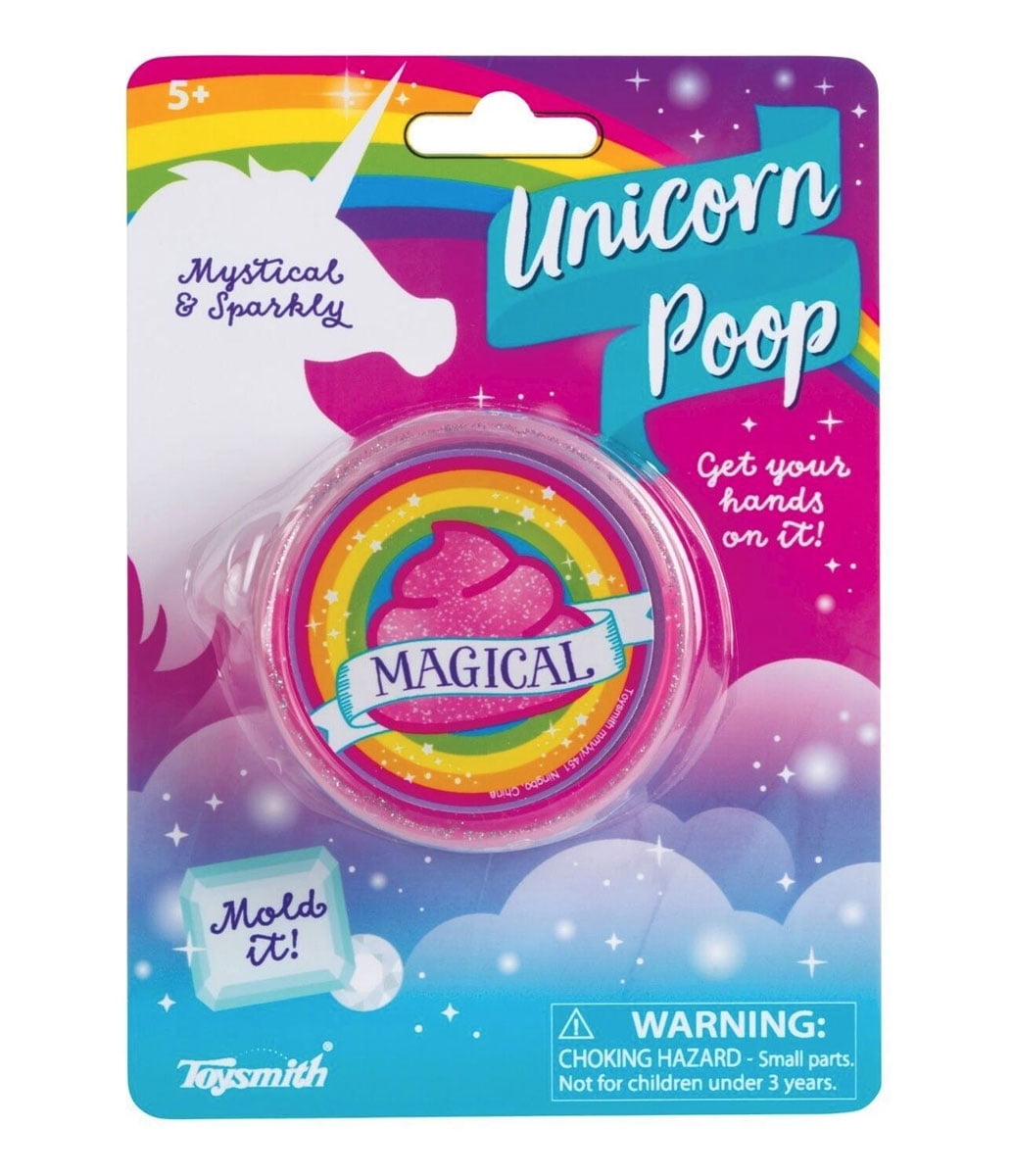 Magical Unicorn Poo Putty Slime Kids Toys Glitter Stress Relief Unicorn head Fun 