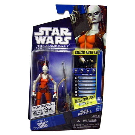 Star Wars - The Clone Wars Action Figure - AURRA SING w/ Sniper Rifle (3.75 (Best Lever Action Rifle For The Money)