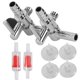 thumbnail image 5 of Aquarium Check Valve Fish Tank Oxygen Tube Suction Cups Set Aquarium Accessories2 Way Stainless Steel Combination, 5 of 5