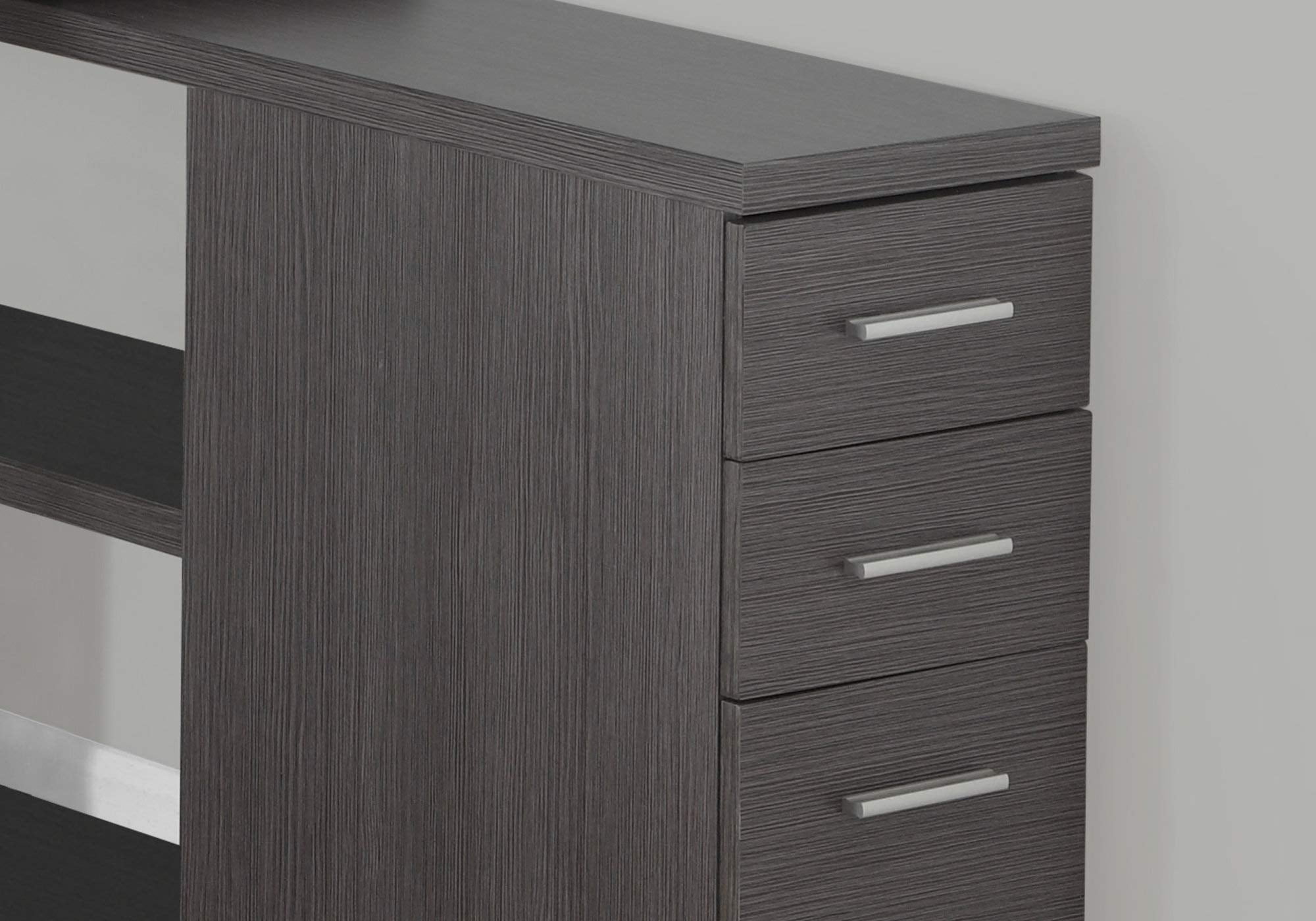 Scranton & Co L Shaped Computer Desk in Gray