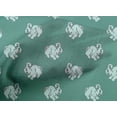 thumbnail image 4 of oneOone Cotton Poplin Fabric Rabbit Block Print Fabric By The Yard 42 Inch Wide, 4 of 4