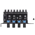 thumbnail image 2 of Controlador de velocidad del ventilador concentrador de ventilador de velocidad ajustable 8 canales 4 perillas estable preciso con tornillo para caja de CPU de computadora, 2 of 8