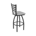 thumbnail image 2 of 410 Jackie 25" Swivel Counter Stool with Black Wrinkle Finish and Canter Folkstone Grey Seat, 2 of 3